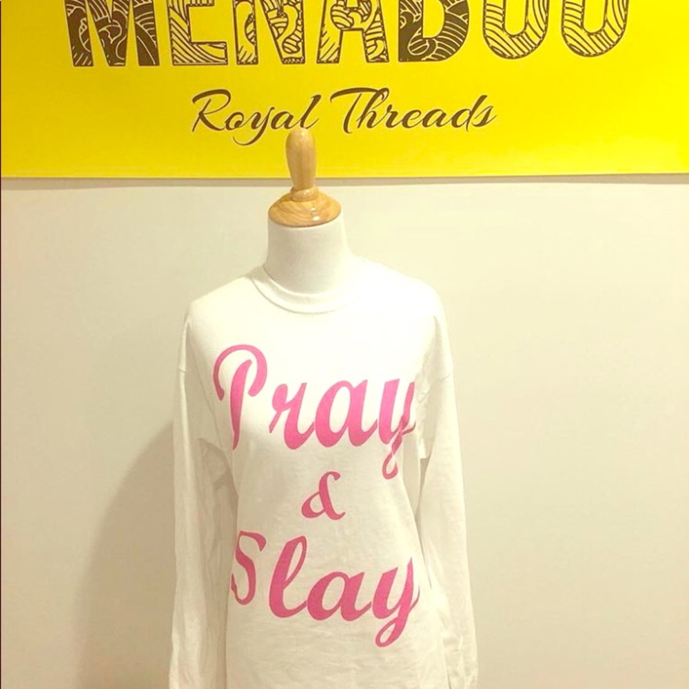 Woman Long Sleeve White Tee Shirt